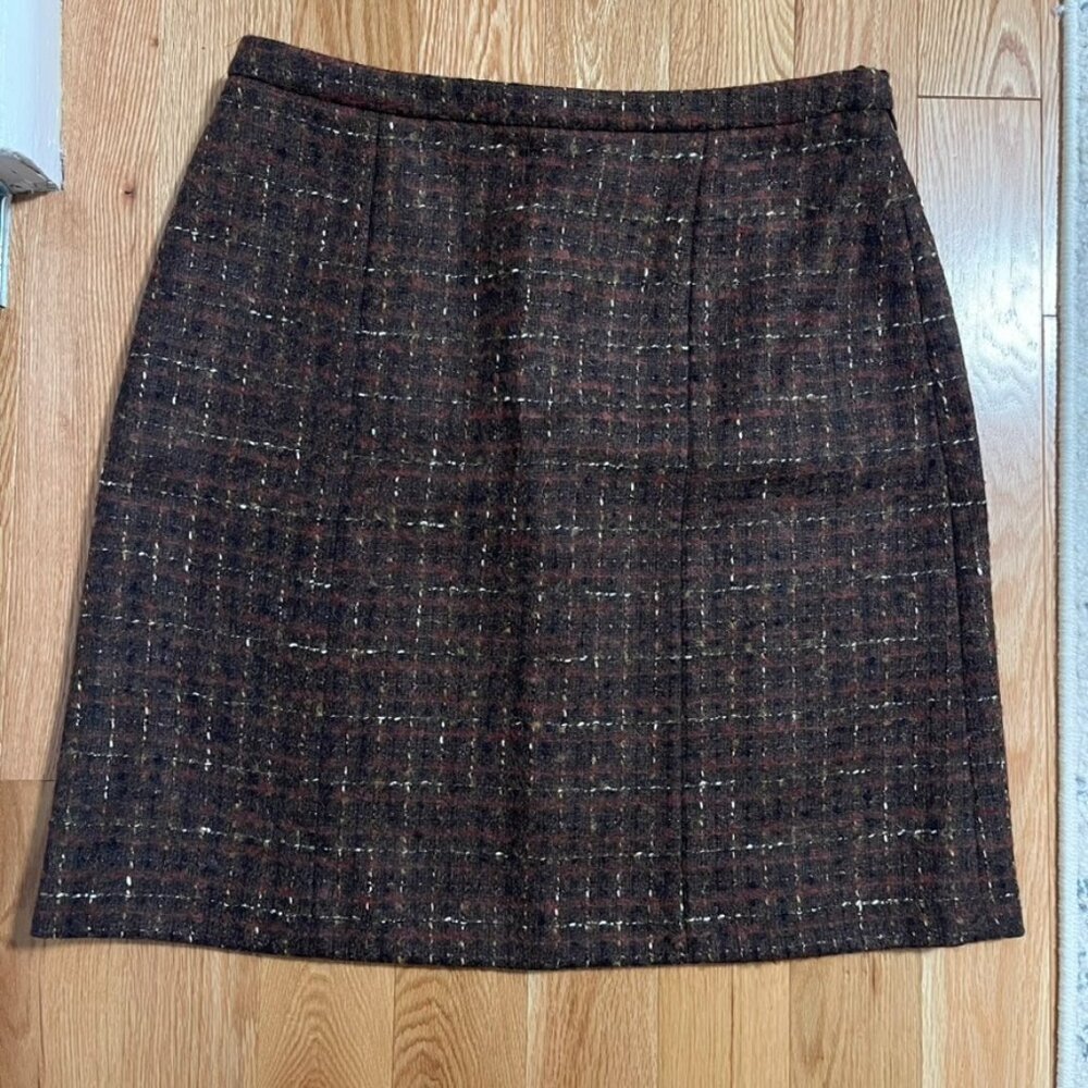 NWT Brooks Brothers Boucle Wool Skirt